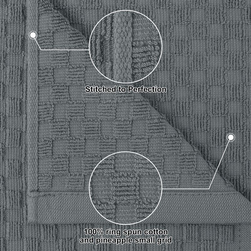 Toallas de Cocina Homaxy - Pack de 4 Gris Oscur... image number null