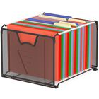 Organizador De Carpetas Colgantes De Malla Simple Houseware 39x32x26 Cm Negro