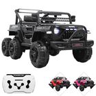 Camioneta Montable El&eacute;ctrica 4x4 para Ni&ntilde;os Bluetooth Control Remoto Luces Led Bater&iacute;a 12V Soporta hasta 30 kg - Negro