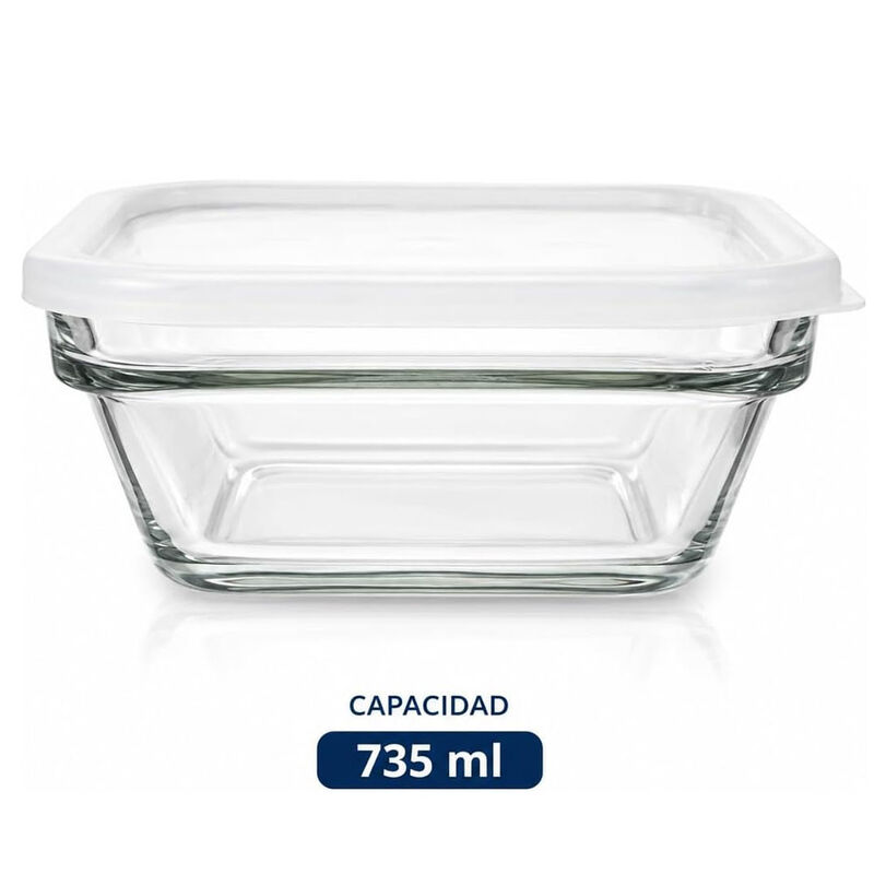 Juego De 4 Recipientes De Vidrio Para Meal Prep... image number null