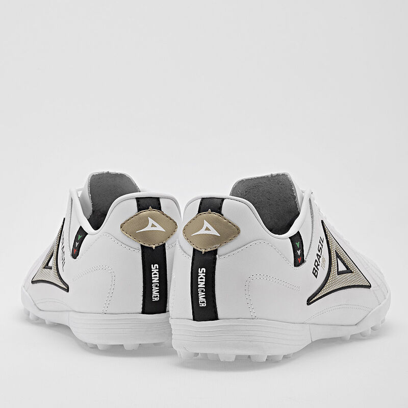 Pirma Tenis De F&uacute;tbol Para Hombre Blanco Dorado... image number null
