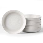Tazones de Pasta Famiware 33 oz (975 ml) - Juego de 6 - Blanco con Hilo