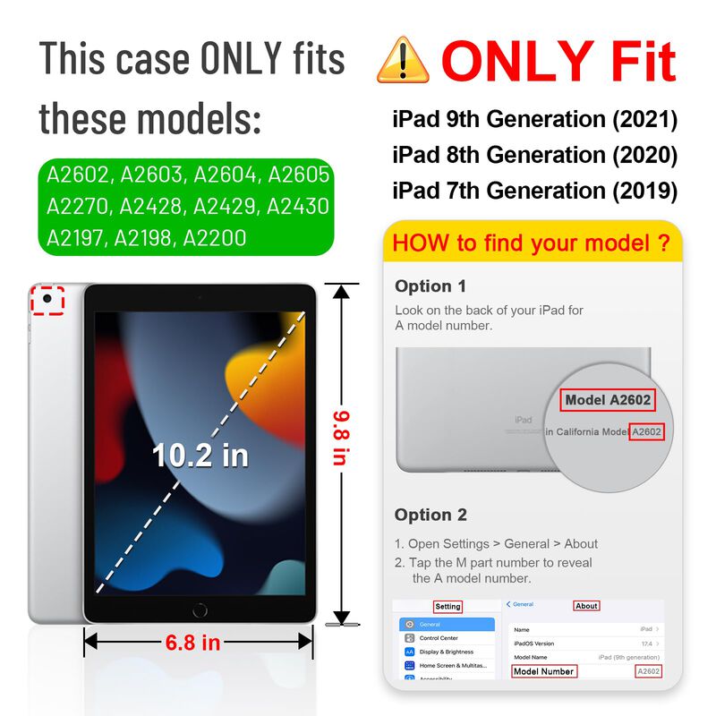 Funda Fintie Para Ipad De 9.&ordf;, 8.&ordf; Y 7.&ordf; Genera... image number null