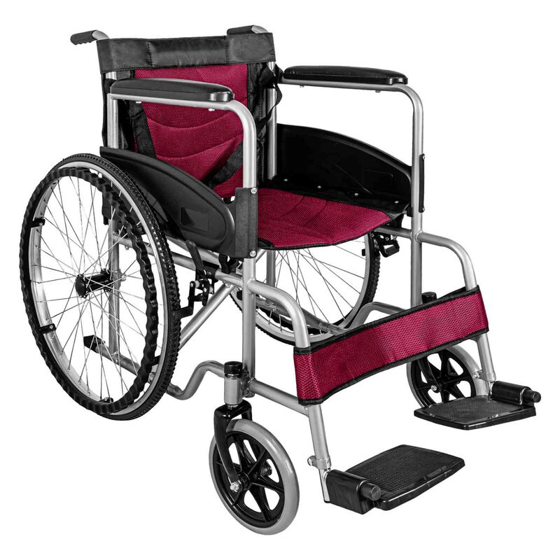 Silla De Ruedas Ligera 23 Pulgadas Plegable Alu... image number null