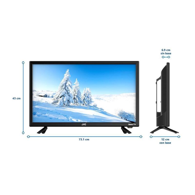 PANTALLA JVC SI24R 24 PUL SMART TV LED HD ROKU image number null