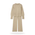 Conjunto tejido cuello redondo