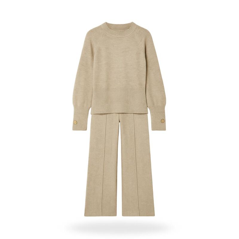 Conjunto tejido cuello redondo image number null