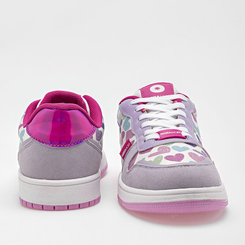Moramora Tenis urbano para mujer lila multicolo... image number null