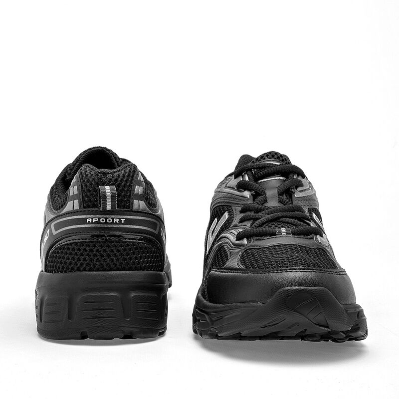 Apoort Tenis urbano para hombre. Negro gris image number null