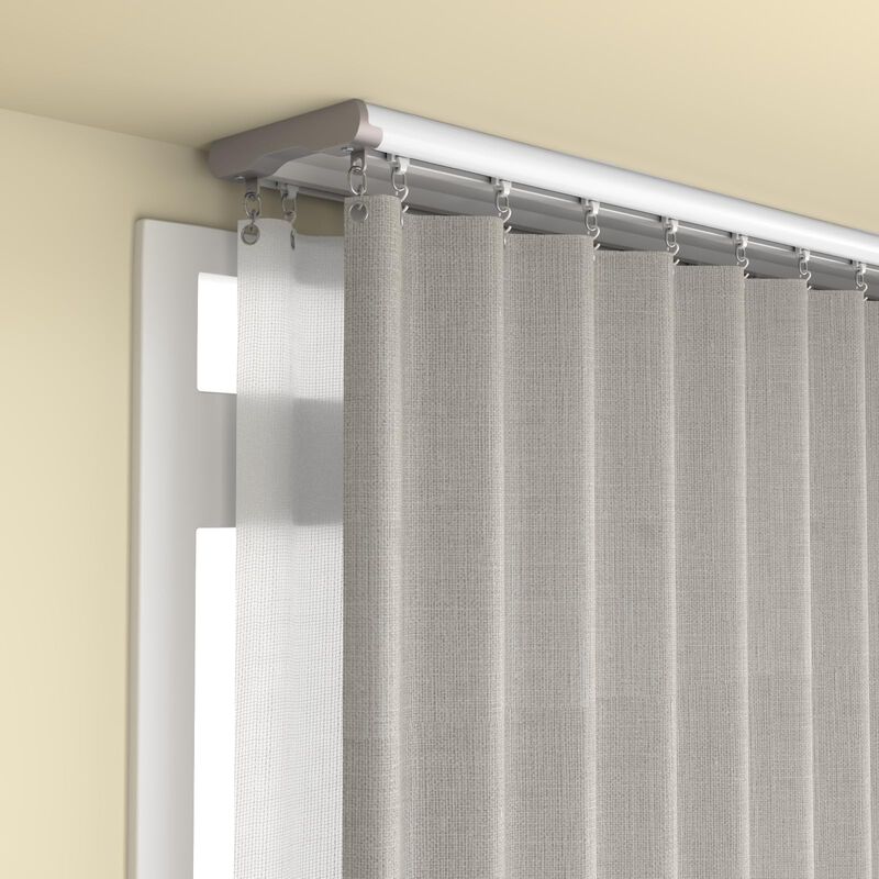 Riel Doble Para Cortinas Lbmbmo 1,5‑4,9 m Blanc... image number null