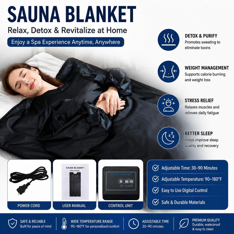 Manta De Sauna Lcoco&dream 180 &deg;f Plegable 183 ... image number null