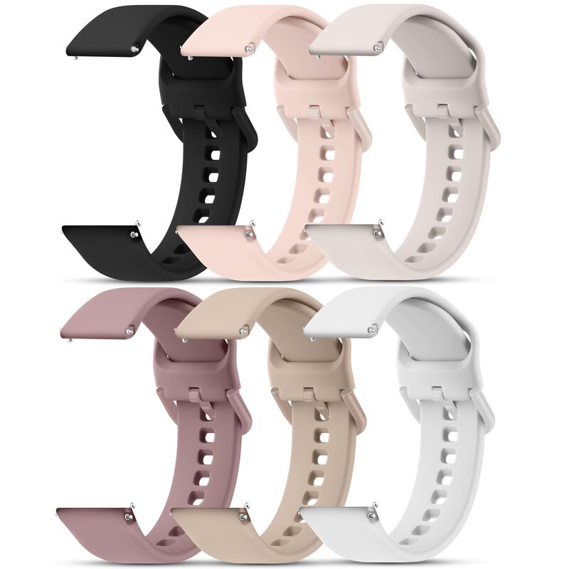 Correa de Reloj Meliya 22mm, Pack de 6 Silicona... image number null