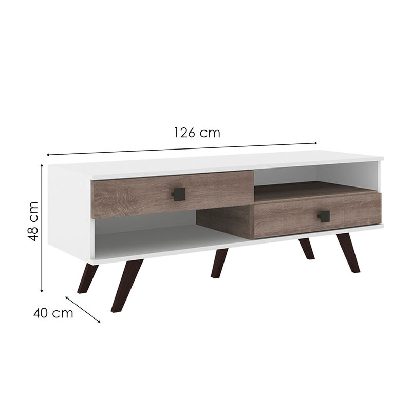 Mueble Para Tv Rt 3069 Hasta 42 Pulgadas Blanco... image number null