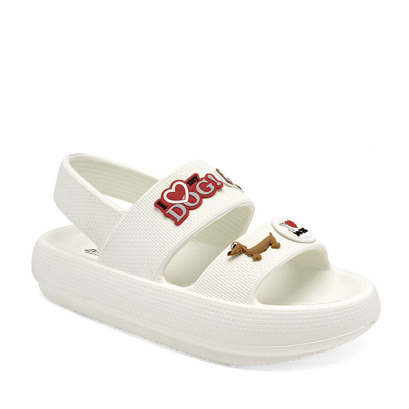 Evalight Sandalia para mujer blanco BAJA image number null