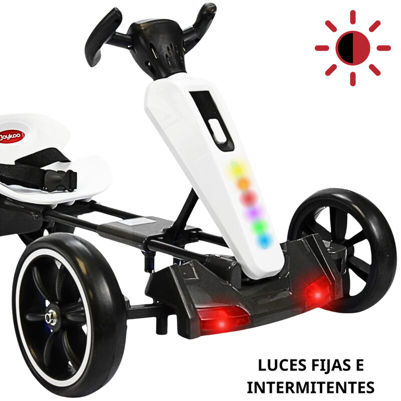 Montable Electrico para Ni&ntilde;os Go Kart Luz Sonid... image number null