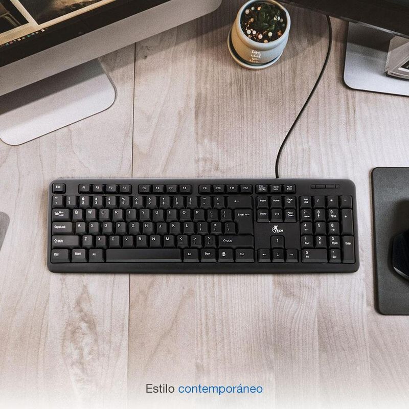 Teclado en espa&ntilde;ol Xtech XTK-092S image number null