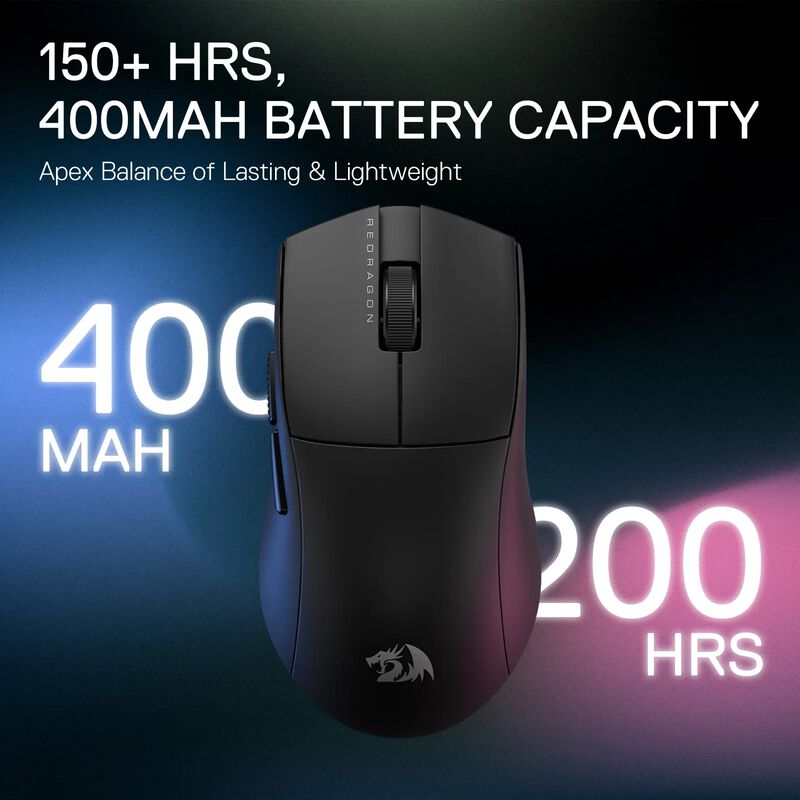 Redragon Mouse Gamer K1ng Pro 4k Inal&aacute;mbrico Ne... image number null