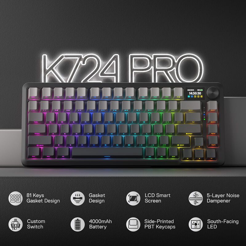 Teclado Redragon K724 Pro Inal&aacute;mbrico 81 Teclas... image number null