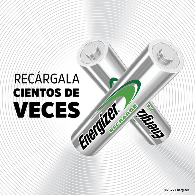 Pila Energizer Recargable AA Con 4 2000mah Nh15... image number null