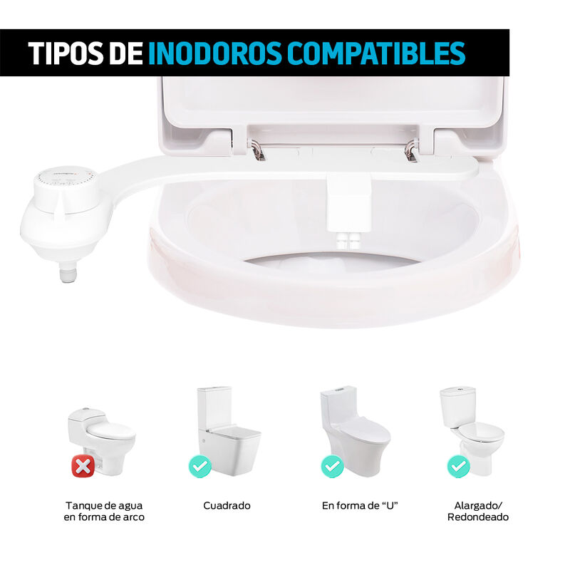 Bidet para Asiento de WC con 2 Modalidades Limp... image number null