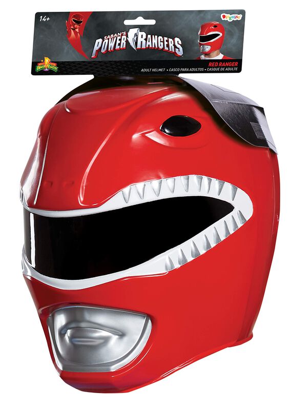 Casco De Disfraz Disguise Red Ranger, Talla Adu... image number null