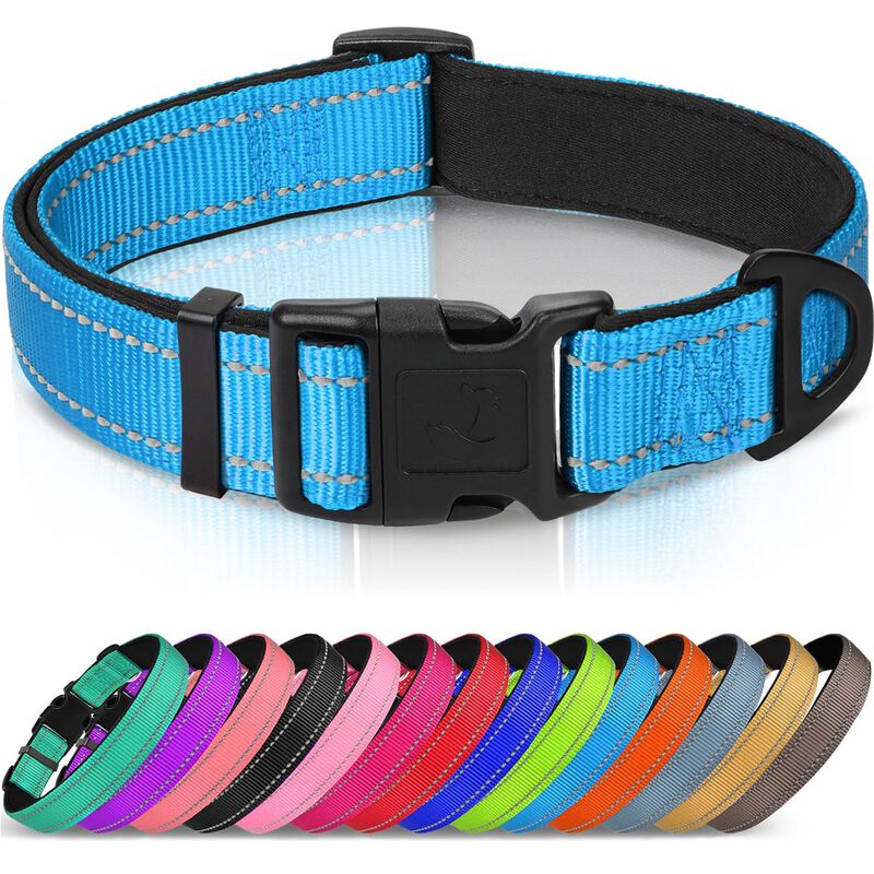 Collar Reflectante Acolchado Joytale Azul Cielo... image number null