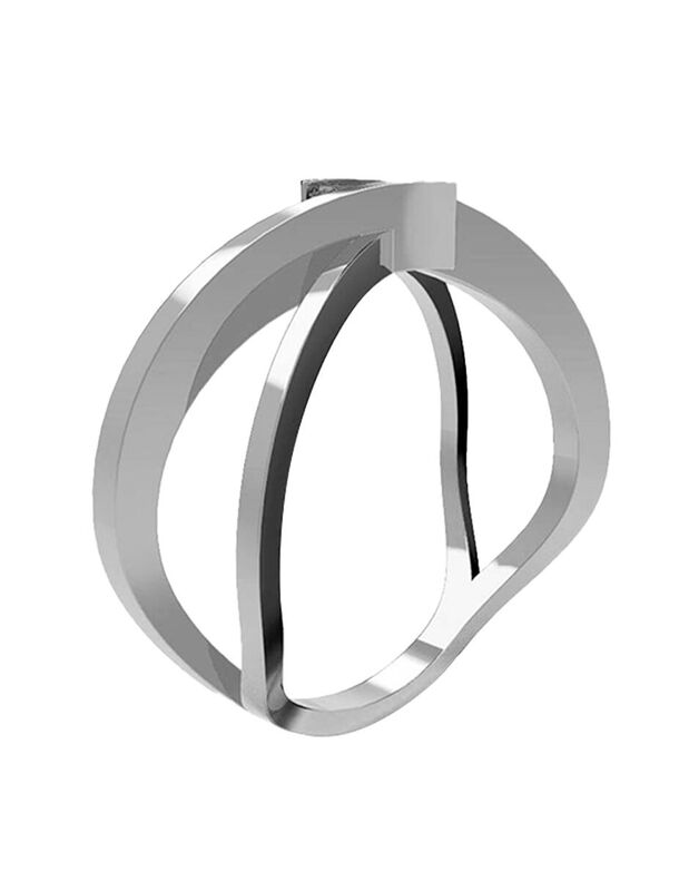 Anillo de Compromiso en Oro Blanco 14K con Circ... image number null