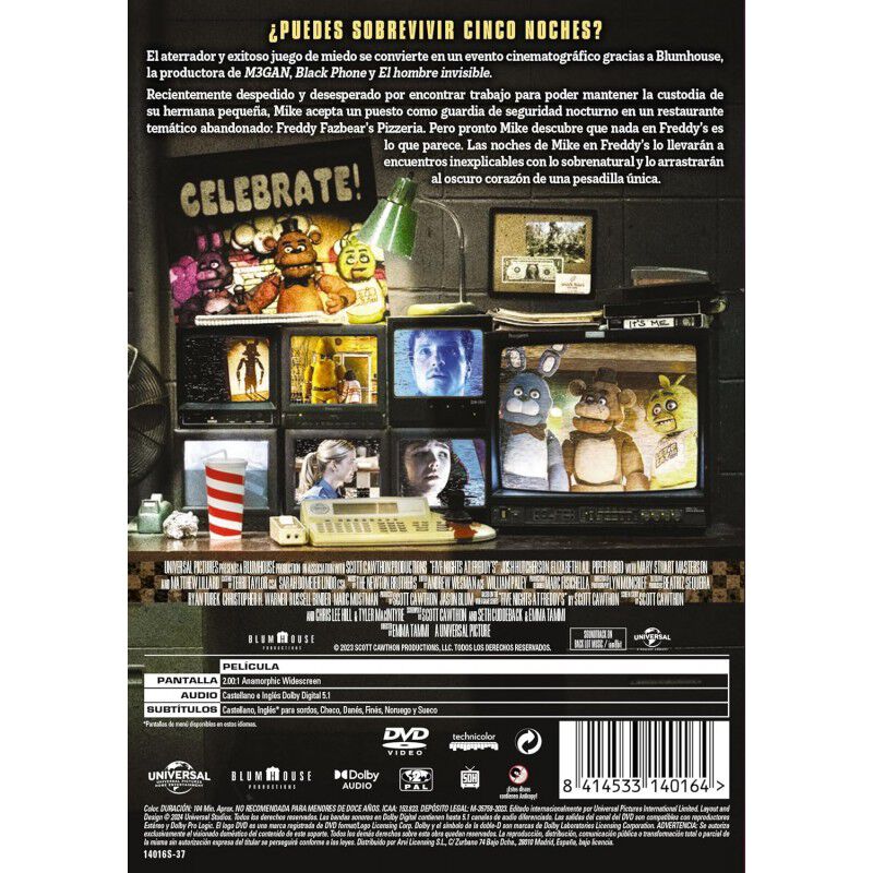 Five Nights At Freddy&acute;s [dvd] (2023) image number null