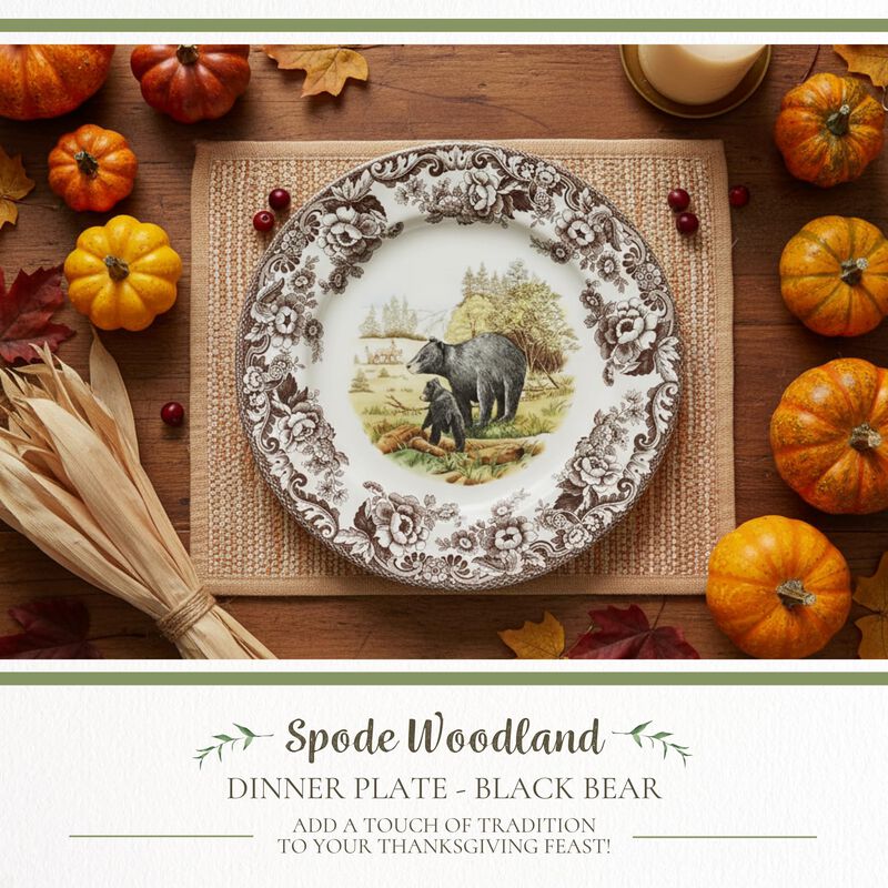 Plato de Cena Spode 27cm con Dise&ntilde;o de Oso en C... image number null