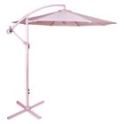 Sombrilla Moderna 2.9 M Jardín Exterior Playa Terraza Rosa Jardimex