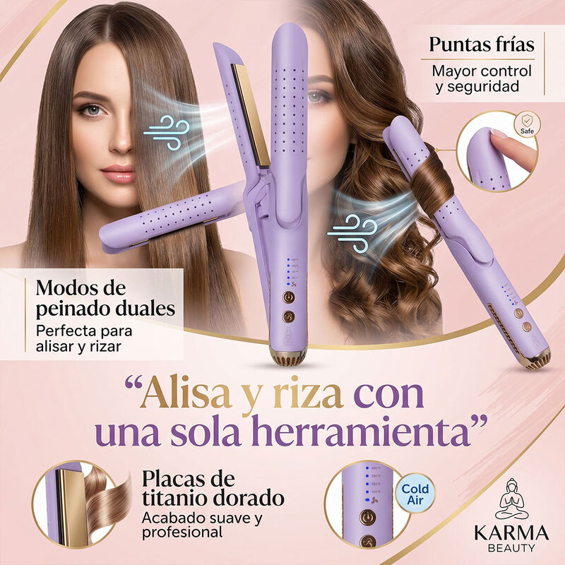 Plancha Y Rizadora Karma Beauty Beauty And The ... image number null