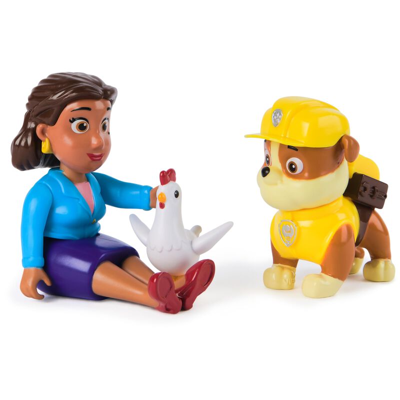 Figuras De Juguete Paw Patrol Rubble, Mayor Goo... image number null
