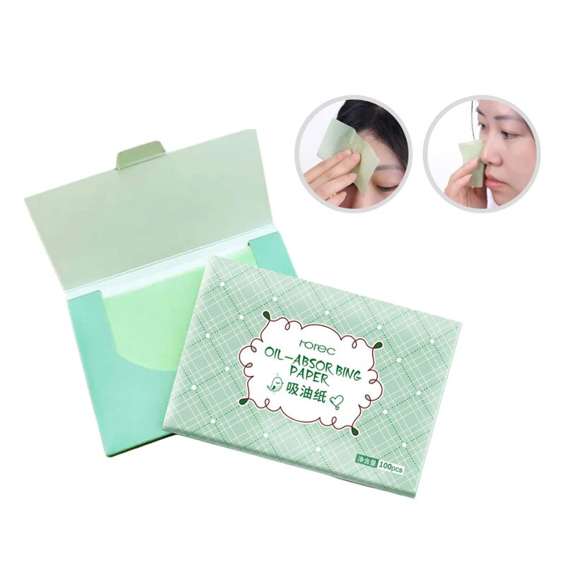 Papel T&eacute; Verde Absorbente De Grasa Facial Elimi... image number null