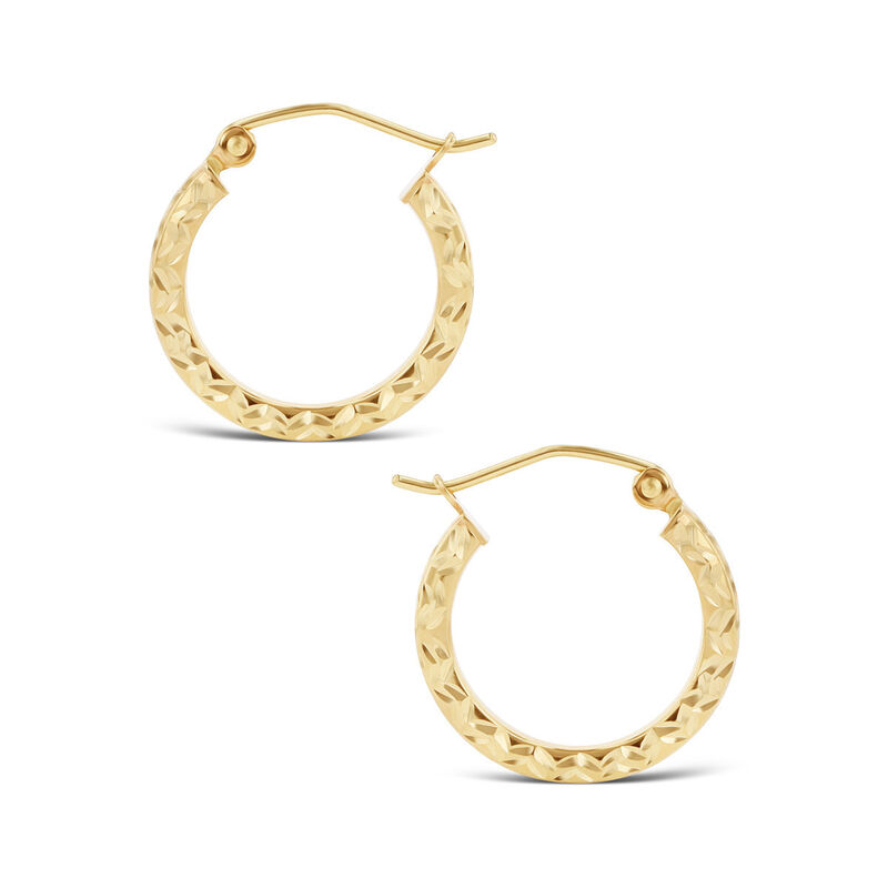 Arracadas De Oro Amarillo 10K (13 Mm Aprox.) image number null