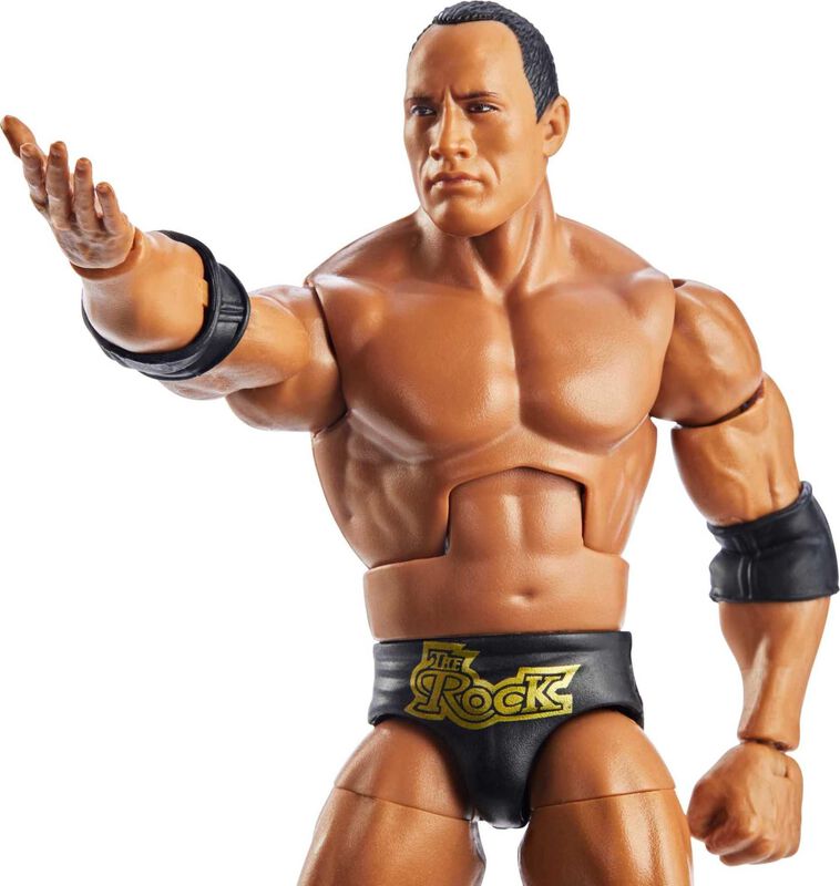 Figura De Acci&oacute;n Mattel Wwe The Rock Wrestleman... image number null