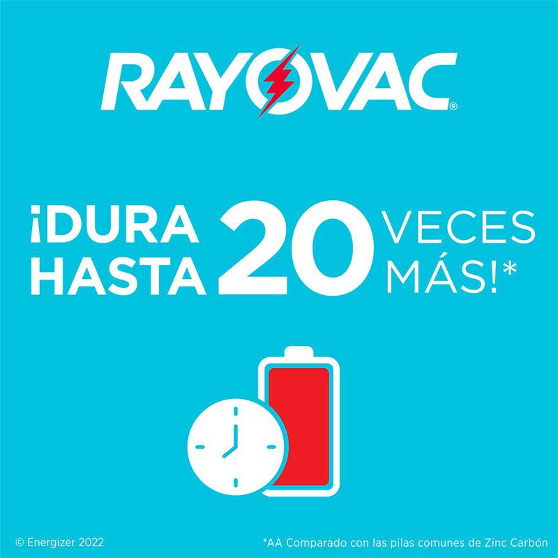 Pilas Rayovac Alcalinas Aa 1.5v Pack 4 Piezas image number null