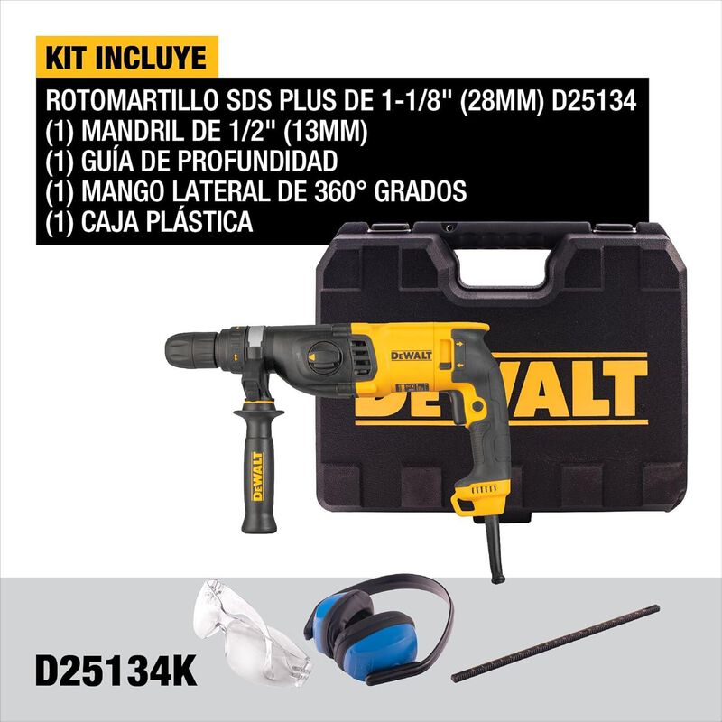 Rotomartillo Dewalt Sds-plus 800w 3 Modos Profe... image number null