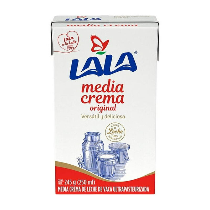 MEDIA CREMA LALA 250 ML image number null