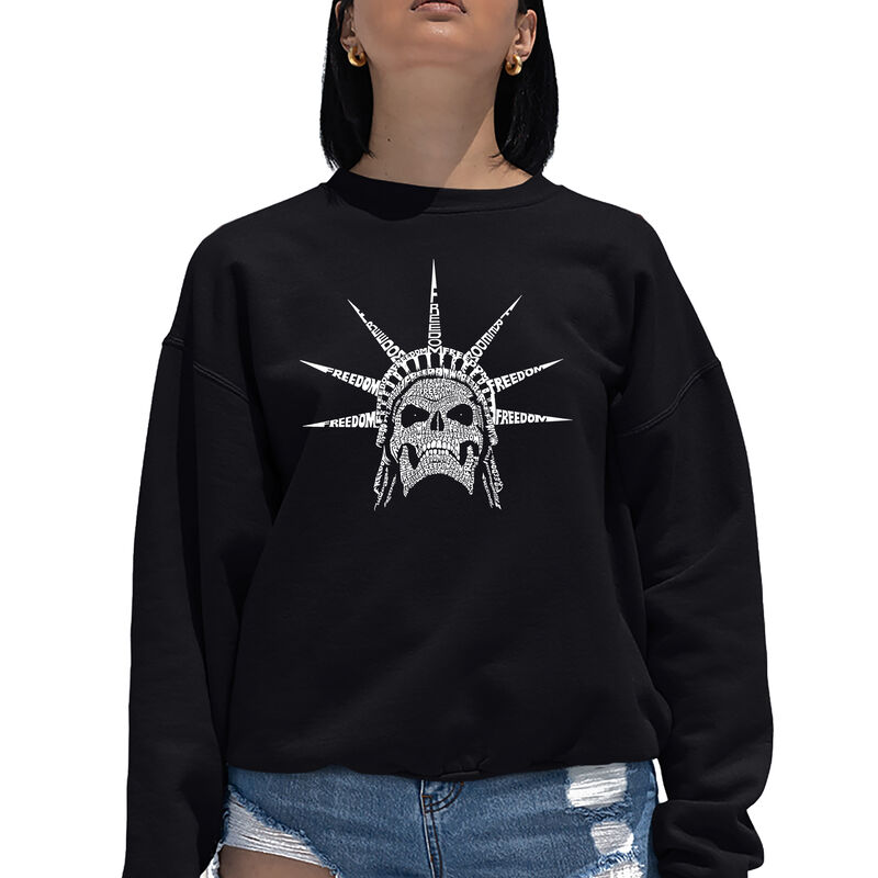Sudadera De Cuello Redondo Word Art Para Mujer ... image number null