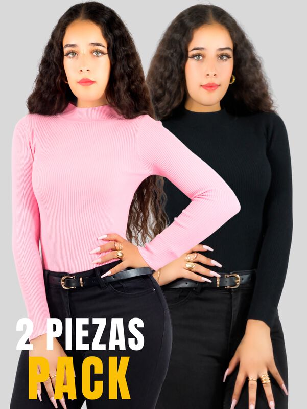 Set De Dos Sueteres Para Mujer Casual Sweater D... image number null