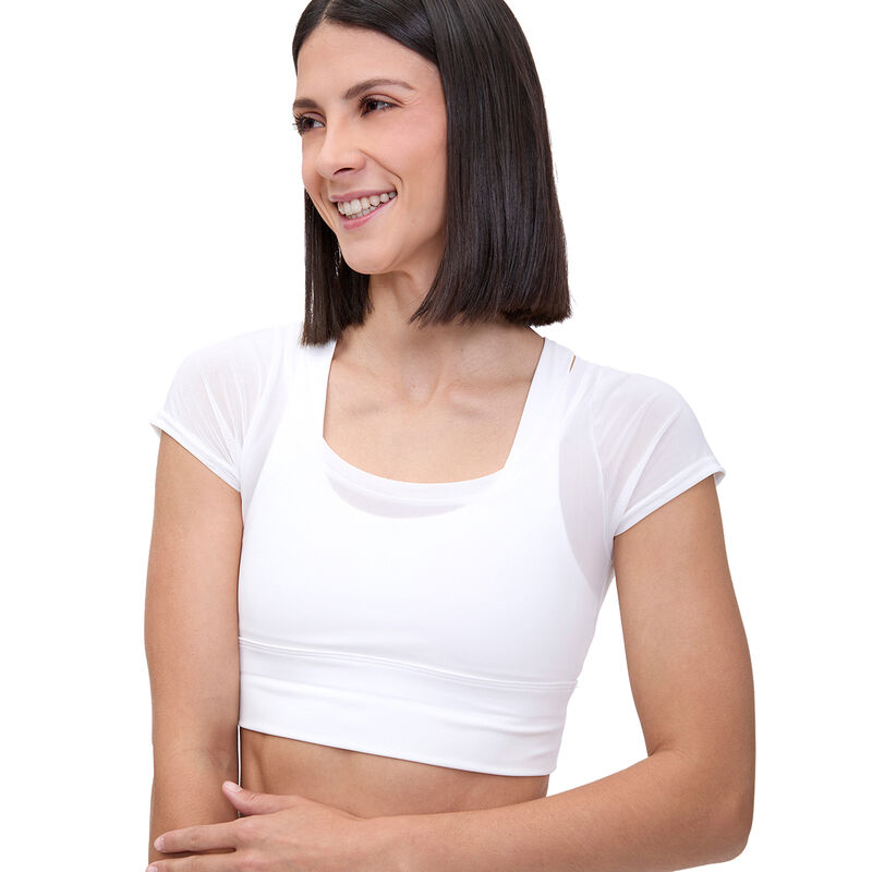 Playera Deportiva Wilson para mujer BLANCO EG image number null