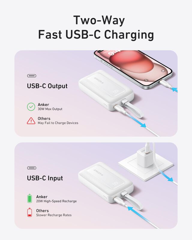 Power Bank Anker Zolo De 10 000 Mah Y 30 W Con ... image number null