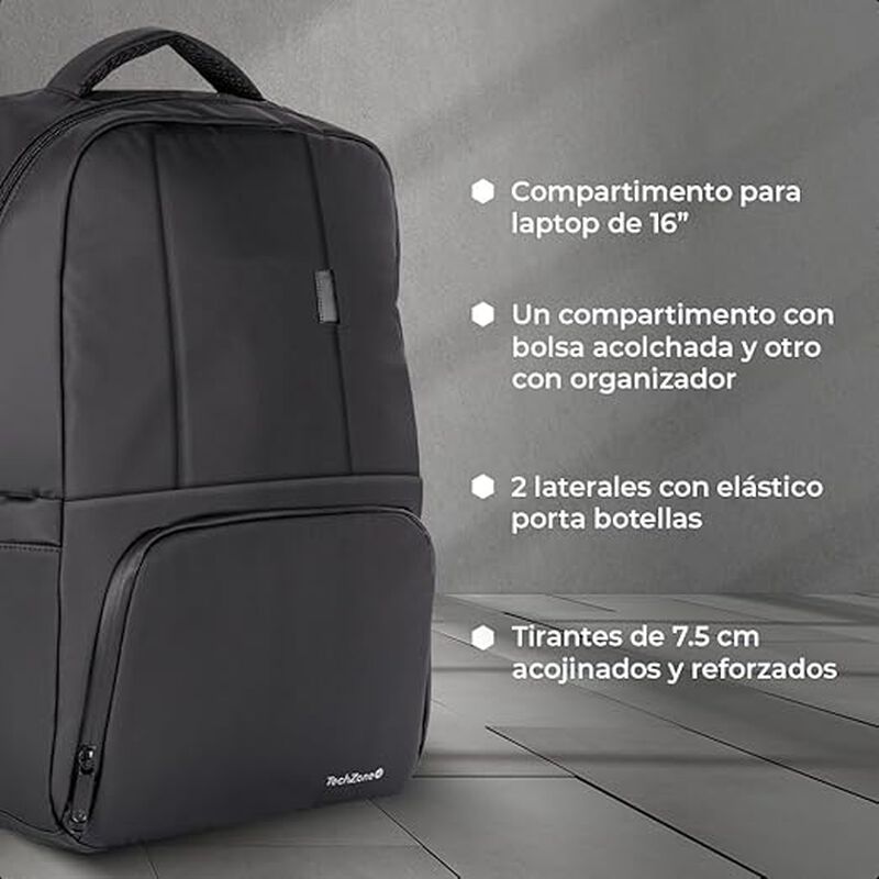 TechZone Wanted Mochila Backpack para laptop de... image number null