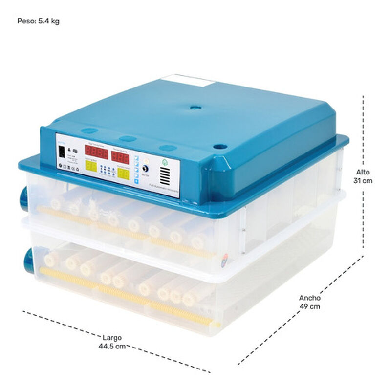 Incubadora Automática 120 Huevos Aves Pollos + ... image number null