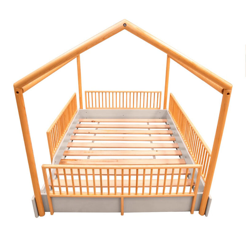 Matrimonial - Cama Casa Montessori de Madera Du... image number null