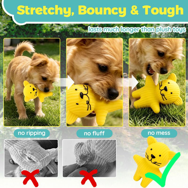 Juguetes Para Perros Lechong Pack De 5 De L&aacute;tex... image number null