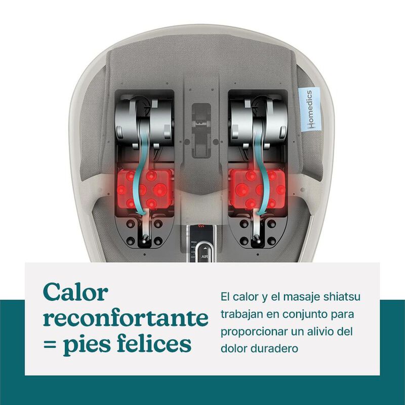 Masajeador de Pies Homedics Shiatsu con Compres... image number null