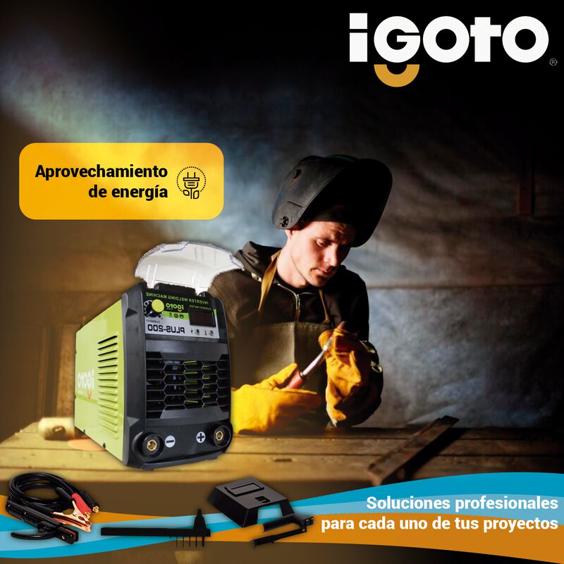 Soldadora Inversora Igoto Plus-200 Kit 200a 110... image number null