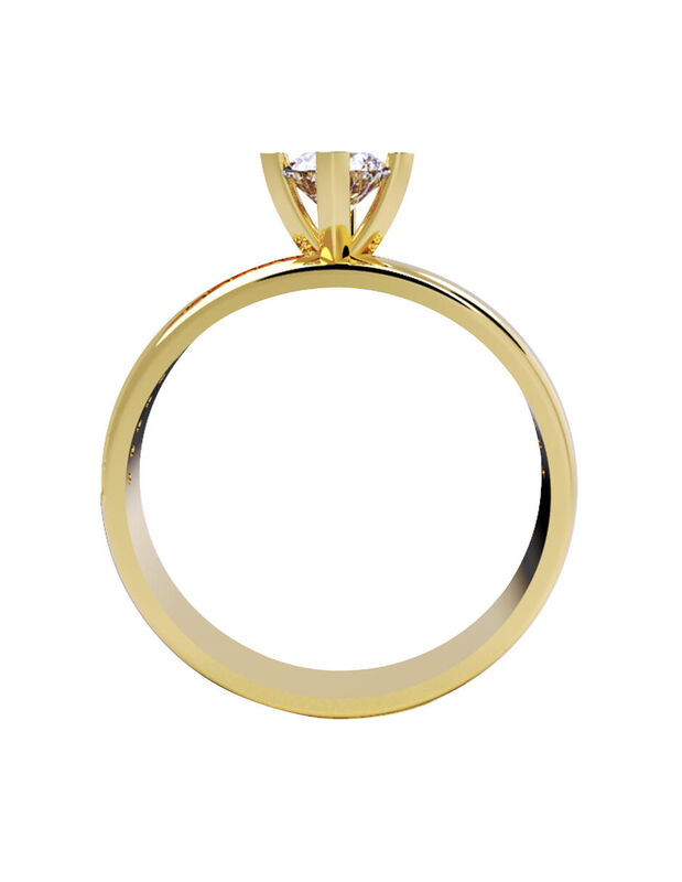 Anillo de Compromiso de 14K con Diamante de Lab... image number null