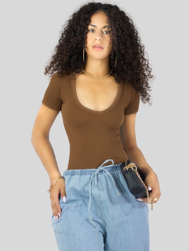 Playera Mujer Texturizada Casual Stretch BL-102... image number null